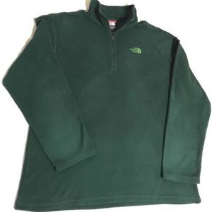 Men’s the north face green pullover size Large